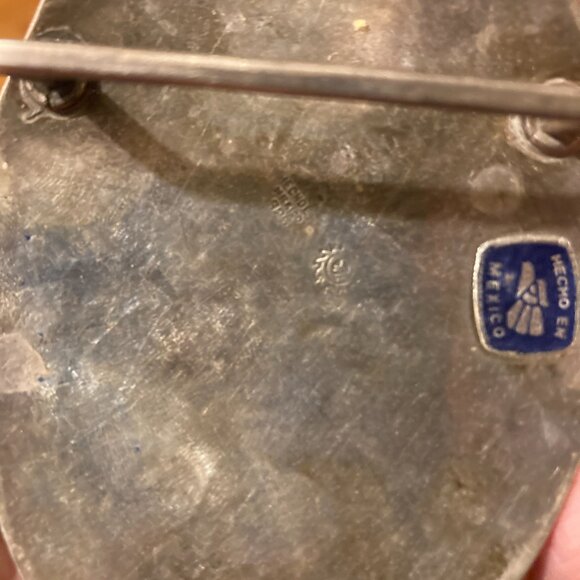 Vintage Sterling Silver Mexico Artist Hand Made Belt Buckle unisex - Picture 7 of 7